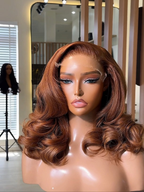 GOLDIE | 6X6 HD LACE | 16"-24" GOLDEN BROWN BODY WAVE