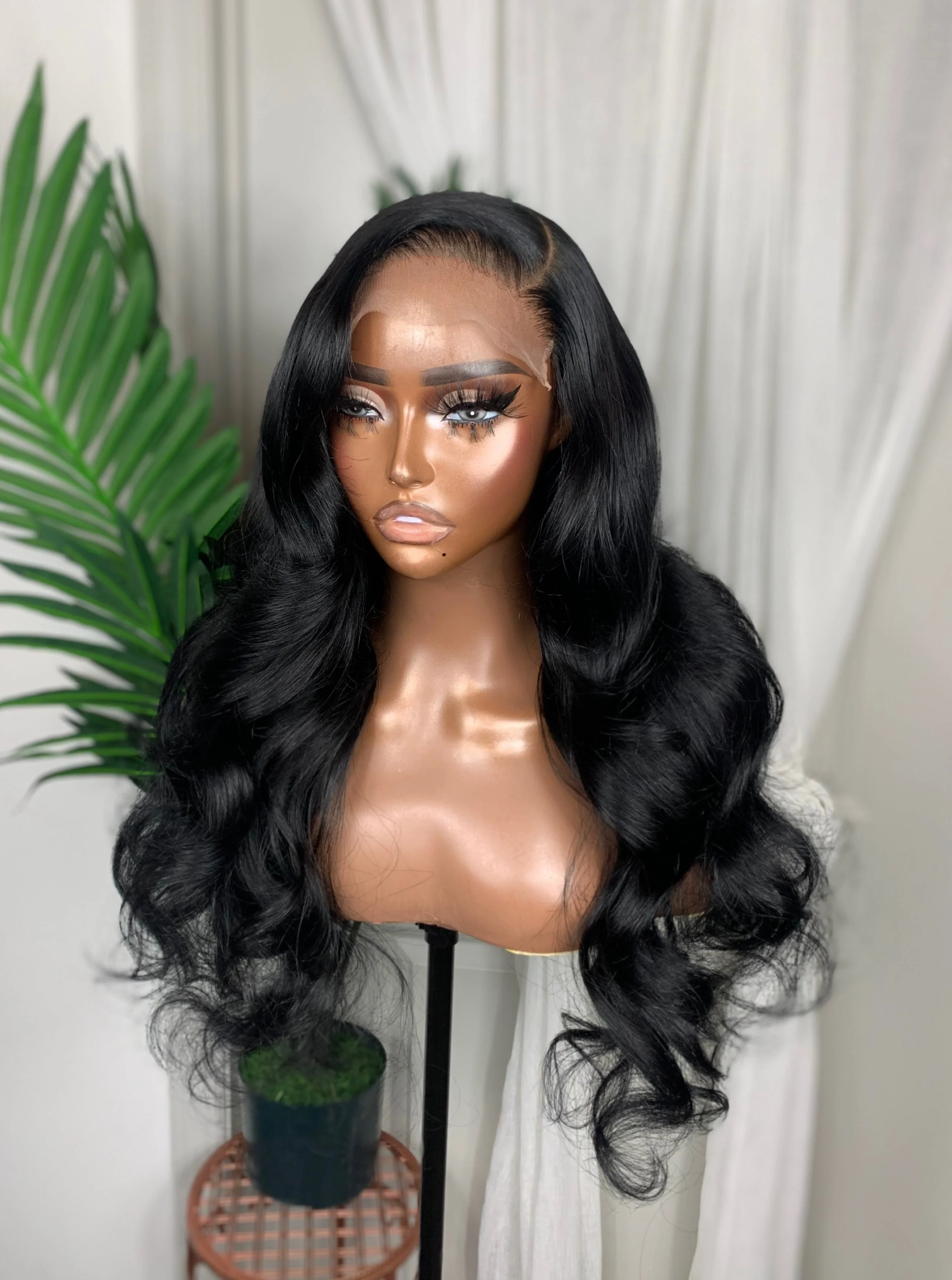 Natural Black Body Wave Wig | 13x4 Lace | 16-24"