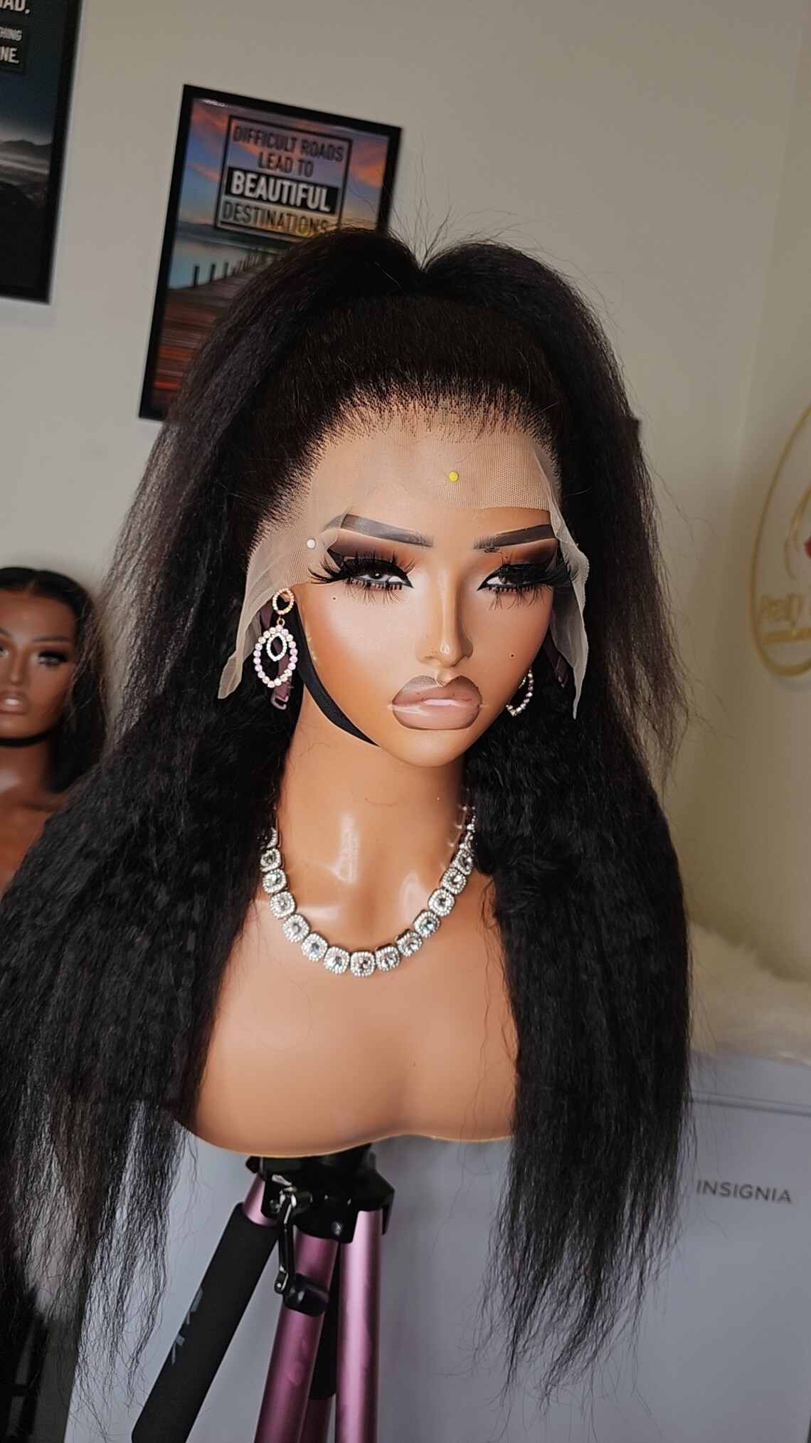 Natural Black Kinky Straight Wig | 13x4 Lace | 14-22"