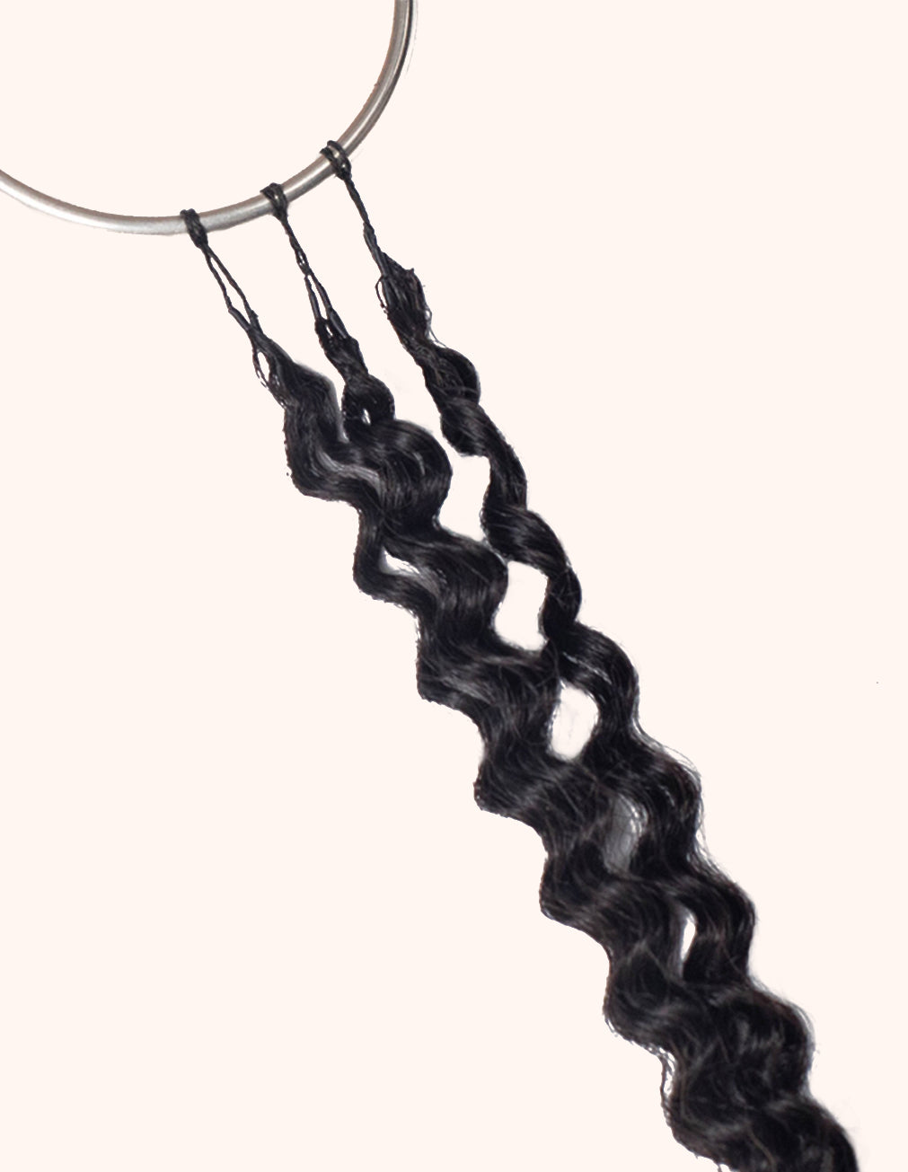Natural Black Curly Seamless Crochet Extension | 12-22"