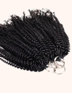 Natural Black Curly Crochet Hair Extensions
