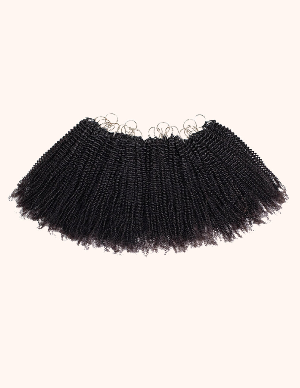 Natural Black Curly Hair Extensions: Crafted from real human hair for a more authentic look.