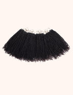 Natural Black Curly Hair Extensions: Crafted from real human hair for a more authentic look.