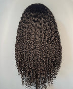 Burmese Hand-Tied Coily Wig, 18-24", Natural Black, HD Lace Front, Human Hair, Beginner Friendly