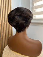 Kaya | 13x4 Lace Frontal Wig | 8"-10" 4A-4C Textured Bob | 4B Hairline