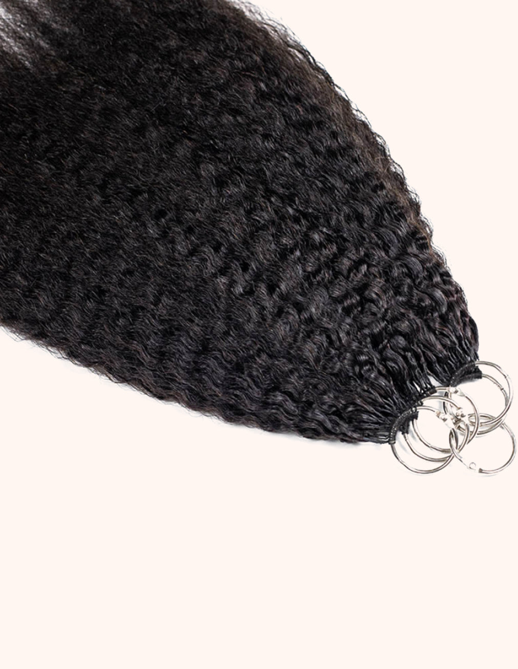 Natural Black Kinky Blow-out Seamless Feather Crochet Extension | 12-22"