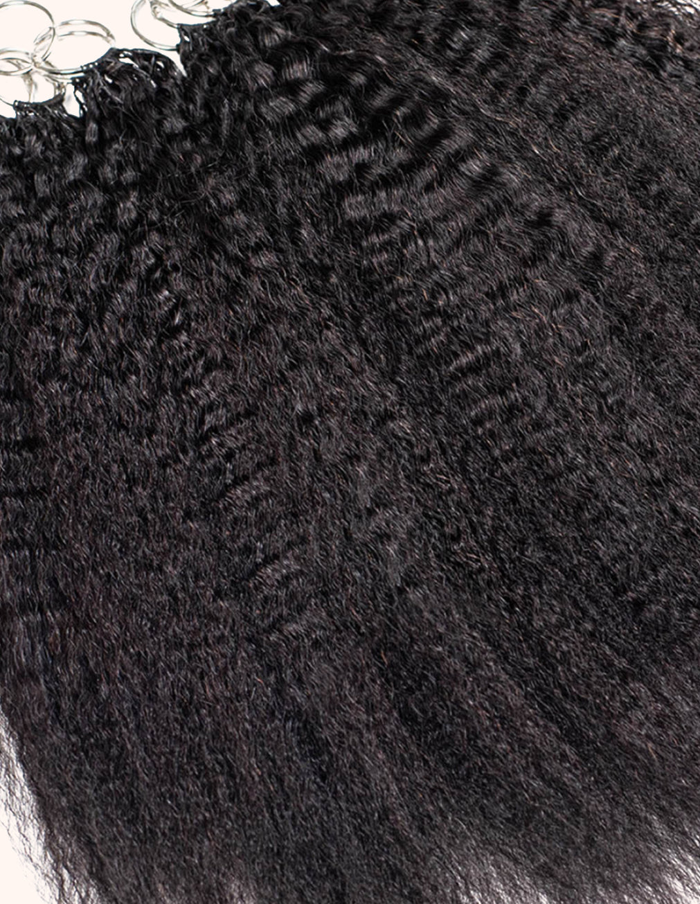 Natural Black Kinky Blow-out Seamless Feather Crochet Extension | 12-22"