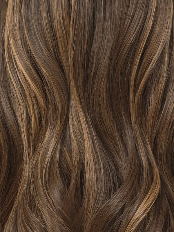 ELENA | 13x6 Lace Frontal Wig | Brown Highlights Face-Framing | 14"-22"