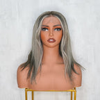 GRACE| I-Part Wig | Salt & Pepper Straight | 14"-20"