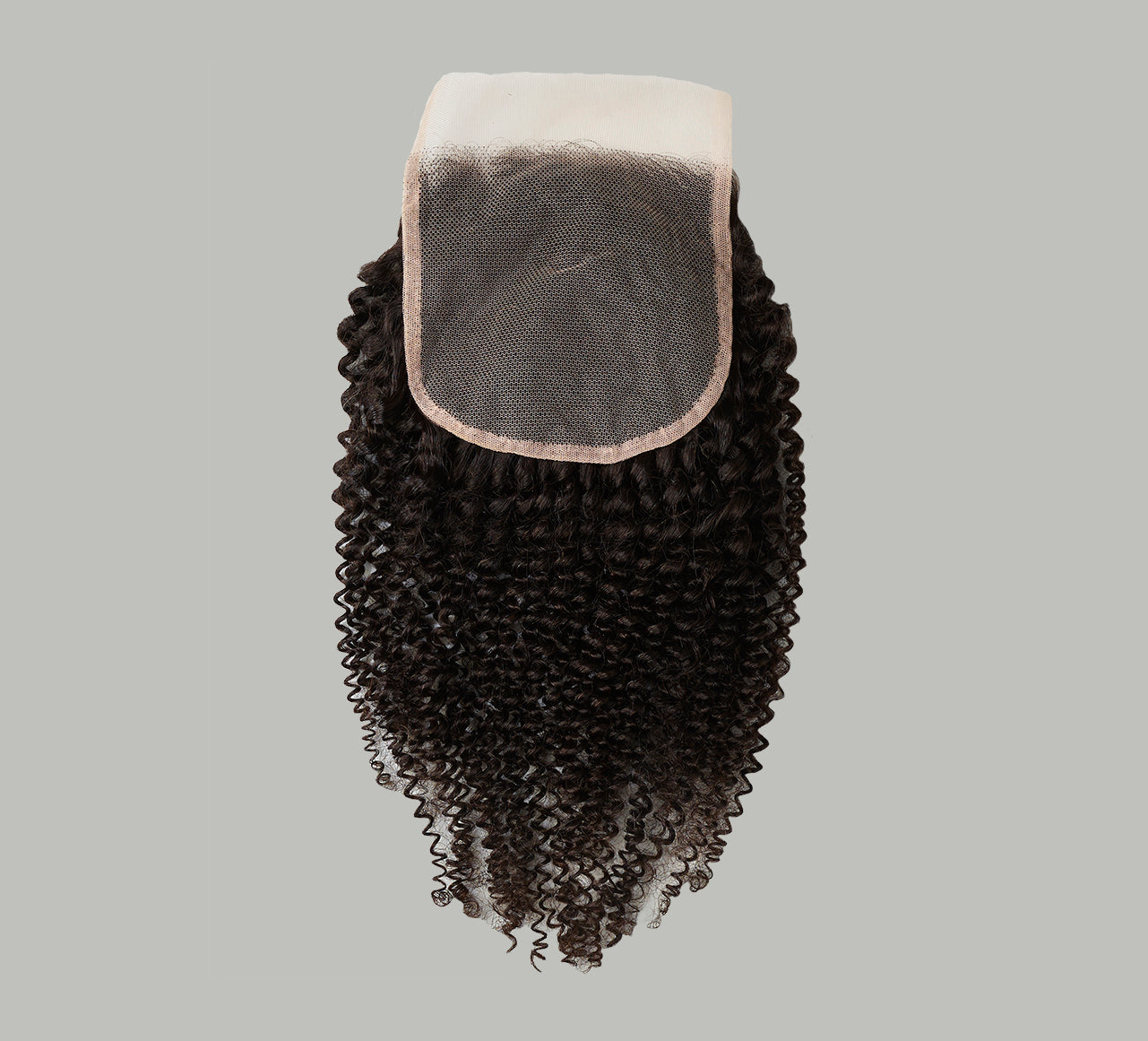 Virgin Peruvian Curly 5” x 5” Standard Lace Closure