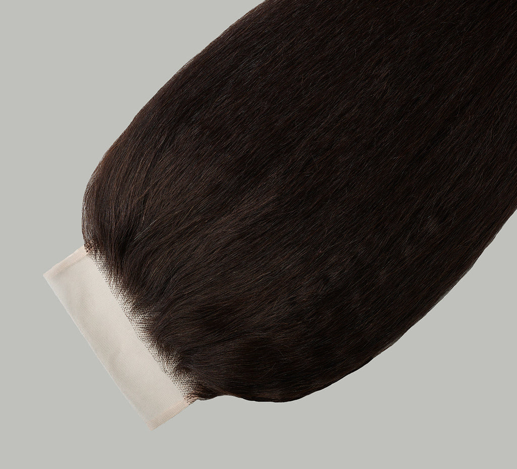 Virgin Brazilian Kinky Straight 5” x 5” Standard Lace Closure