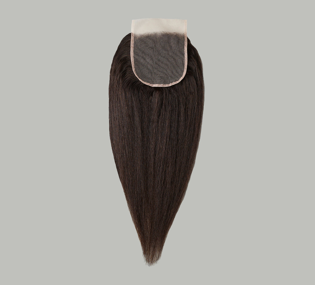 Virgin Brazilian Kinky Straight 5” x 5” Standard Lace Closure