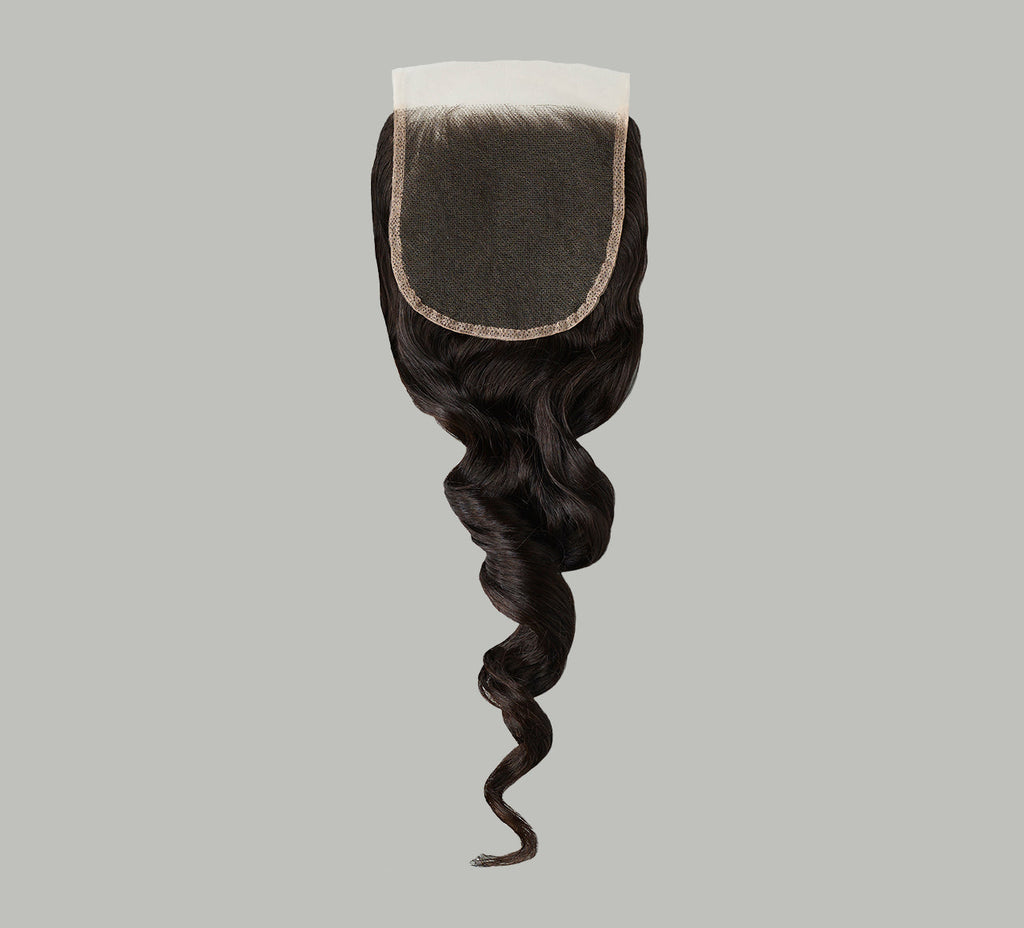Virgin Peruvian Loose Wave 5” x 5” Standard Lace Closure